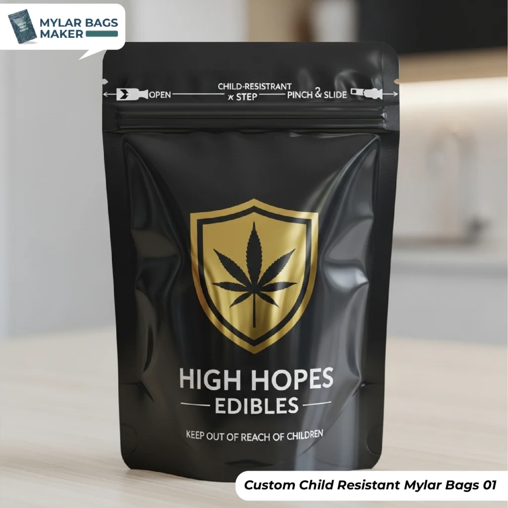 Custom Child Resistant Mylar Bags (1)
