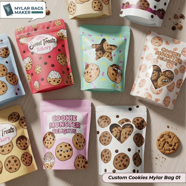 Custom Cookies Mylar Bags