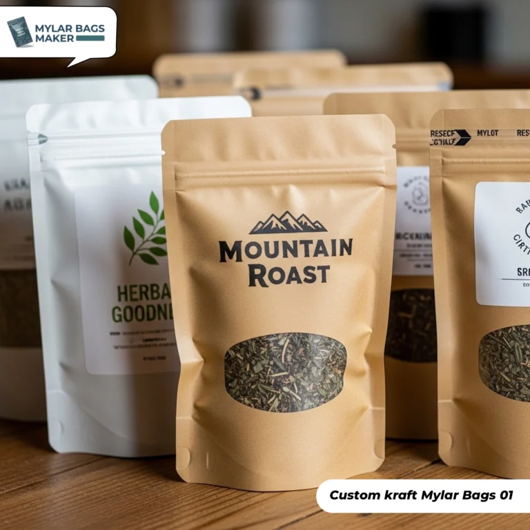 Custom Kraft Mylar Bags