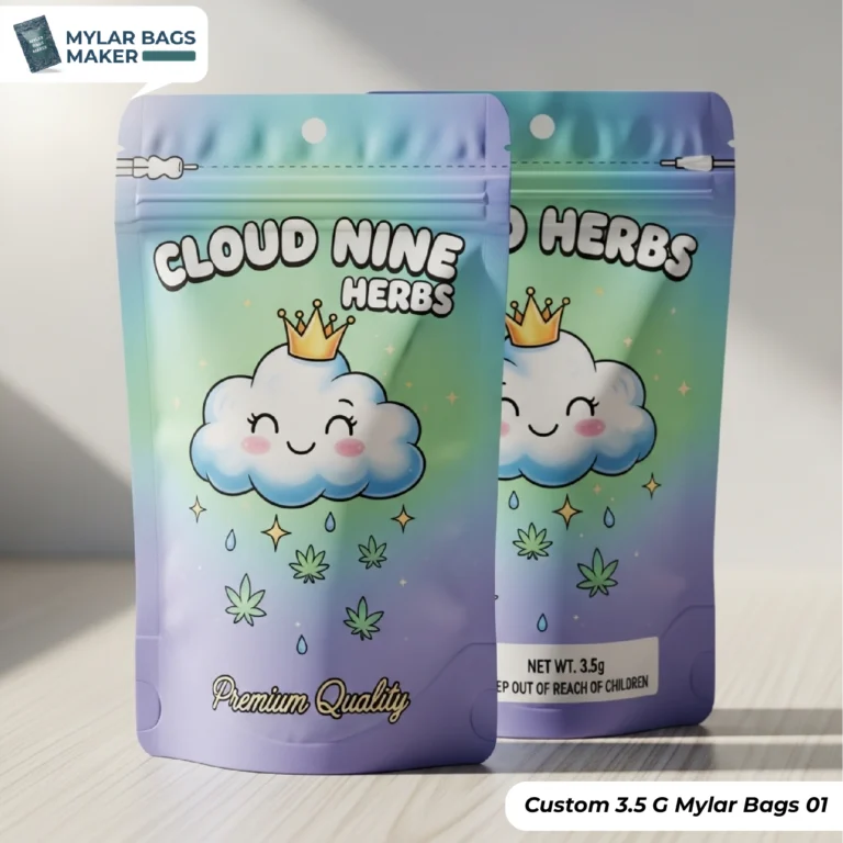 Custom 3.5 G Mylar Bags