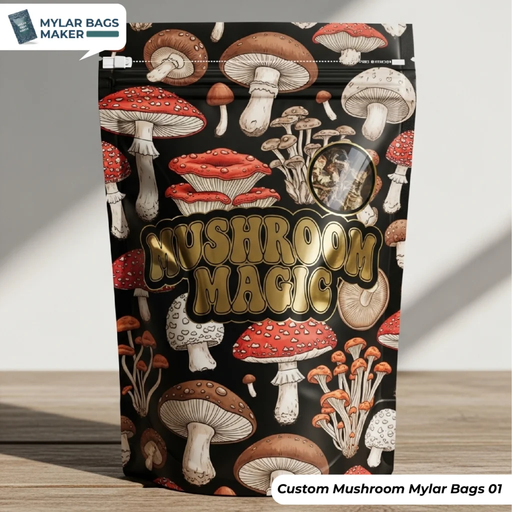 Custom Mushroom Mylar Bags (1)