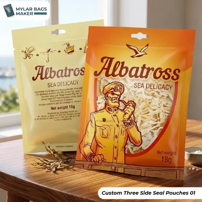 Three Side Seal Pouches