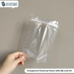 Transparent Extra Thick Stand Up Pouch with Zip Lock no minimum