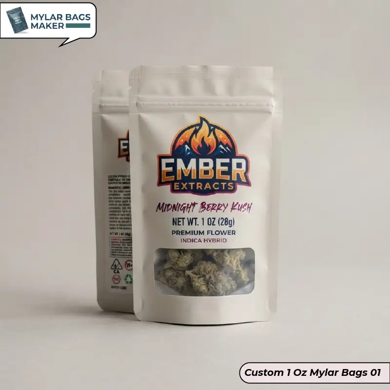 Custom printed 1 Oz Mylar Bags